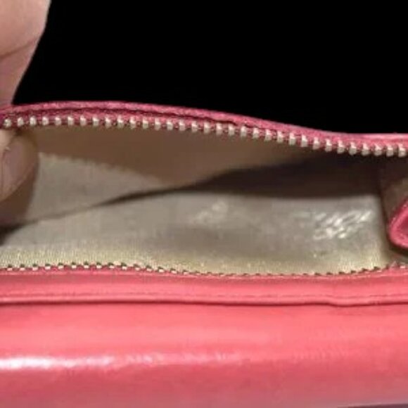 Kenneth Cole Reaction Billfold Wallet Pink Envelope Style - Picture 9 of 12